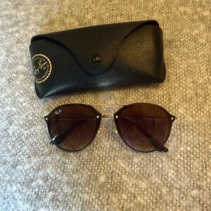 Ray-Ban Blaze Double Bridge Sunglasses with Black Case